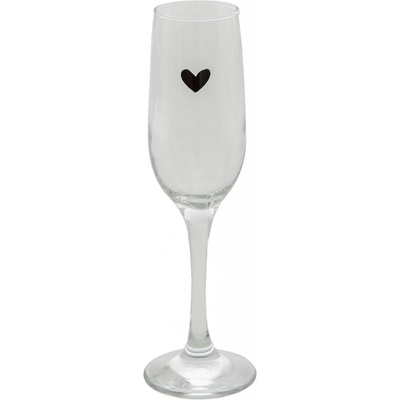 Clay Sklenička na šampaňské se srdíčkem Love Birds Ø 5*23 cm re & Eef 200 ml