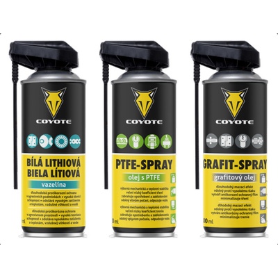 Coyote PTFE, Grafit, Lithium set 3 x 400 ml
