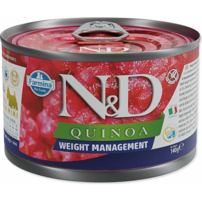 N&D dog QUINOA Weight management 140 g
