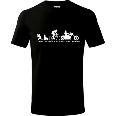 Evolution of man Chopper tričko detské čierna