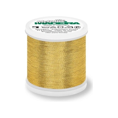 Vyšívací nit Madeira Metallic Brilliant 40 (1000m) barva gold 7