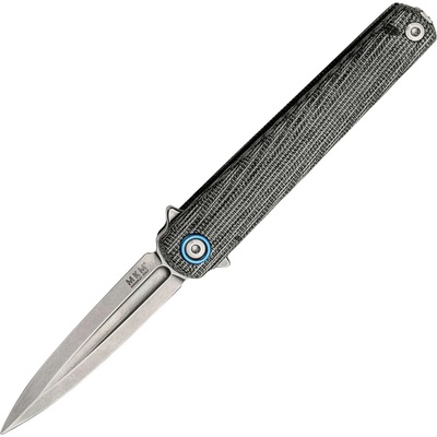MKM FLAME LIGHT Titanium frame and black canvas micarta handle BÖHLER M390 - DAGGER MK FL02L-BC