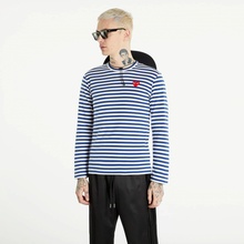 Comme des Garçons PLAY Long Sleeve Tee Blue/ White