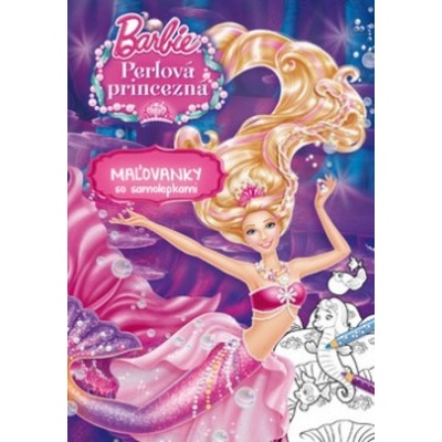 Mattel Barbie Perlová princezna Omalovánky se samolepkami