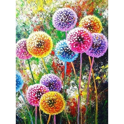 Diamond Art - Barevné pampelišky