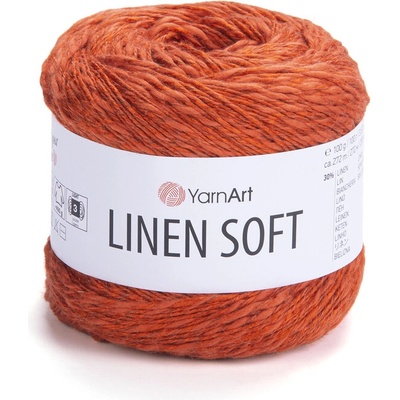 Yarn Art příze Linen Soft 7310 oranžová