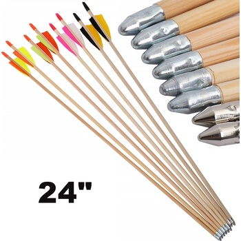 Black Flash Dřevěný šíp Finjo s přírodními pery BF 24" max 30lbs