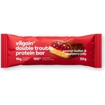 Vilgain Double Trouble протеинов бар - Фъстъчено масло и малиново желе