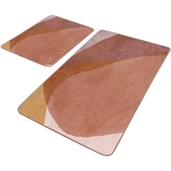 Mila Home Кафяви кадифени килими за баня в комплект от 2 бр. 60x100 cm - Mila Home (HKG-TY-PASPAS-012)