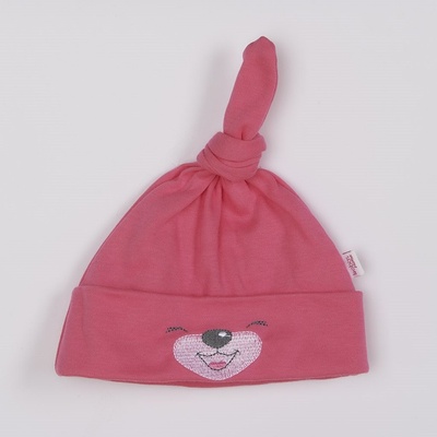 Bobas Fashion bavlněná čepička Lucky růžová
