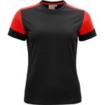Printer prime t women / Дамска тениска от плътен памук - черна/червена (61403181403)