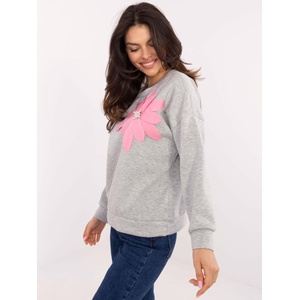 Italy Moda Дамски суичър модел M6098.05P Italy Moda цвят сив