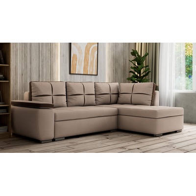 Холна гарнитура Бергамо бежово и кафяв