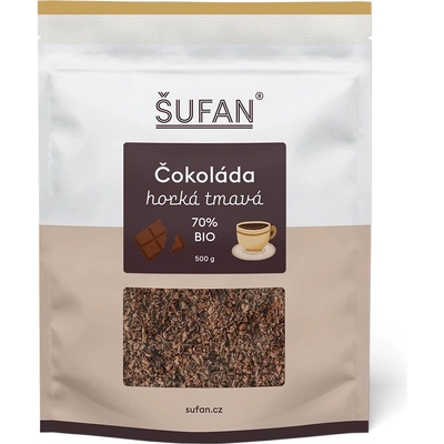 Šufan Horká tmavá čokoláda 70%, 500 g