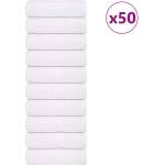 vidaXL Кърпи за гости FROGN 50 бр. Бели 30x50 см 360 г/м2 (136648)