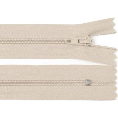 Pro Háčkování Spirálový zip pinlock No 3 délka 30 cm krémový