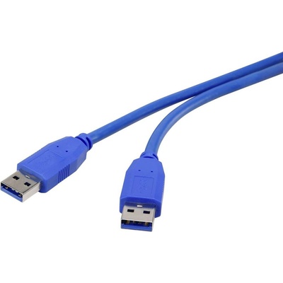 Renkforce RF-4369449 USB 3.2 Gen1 USB-A zástrčka USB-A zástrčka 1,8m modrý