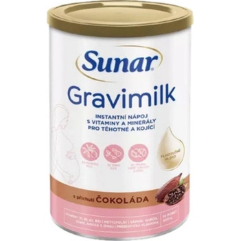 SUNAR Gravimilk s príchuťou čokoláda instantný mliečny nápoj 450 g