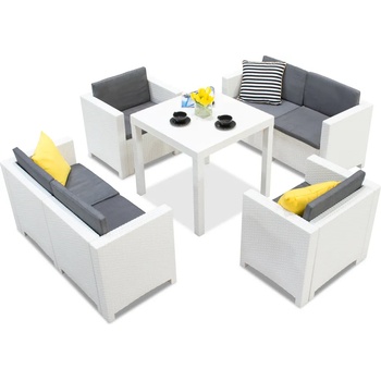 BICA Техноратанов комплект Colorado Apetito 6 бели Bica (BCDCOL6BL)