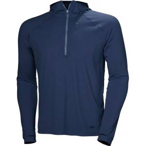 Helly Hansen Мъжка спортна тениска Helly hansen Shine Solen 1/2 Zip Hoodie Sport shirt - Navy - размер XXL (216-7408-0115)