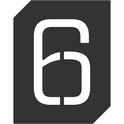 In-Design Cedulka 6 nebo 9 na dveře černá VPP