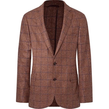 HACKETT Сако Hackett Mouline blazer - Brown (Rust / Navy)