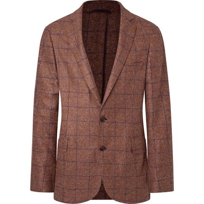 HACKETT Сако Hackett Mouline blazer - Brown (Rust / Navy)