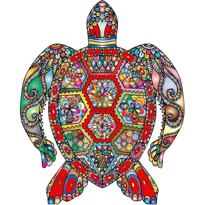 HARAHU Дървено пъзел - Turtle / M KP21989 (21989)