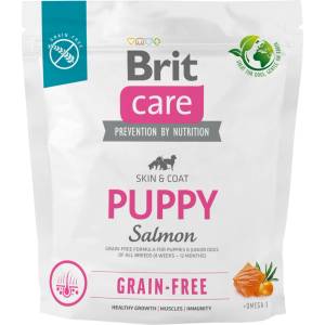 Brit care Кучешка храна без зърнени култури за кученца със сьомга 1 кг