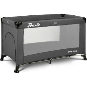 Caretero Сгъваема кошара за пътуване 1 ниво Basic Graphite Caretero (TERO-3948)