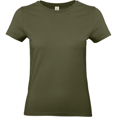 Dámske tričko B&C E190 khaki