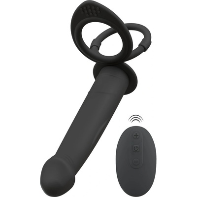 Vibrating RC Double Fucker Black Velvets