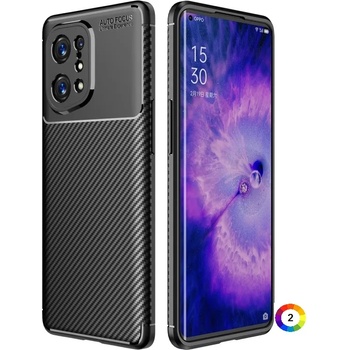 Image 1 of OPPO Find X5 Удароустойчив Carbon Fiber Калъф и Протектор