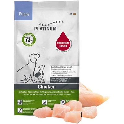 Супер премиум храна Platinum Puppy Chicken за кученца до 12 месеца, със 73% пилешко месо, годно за човешка консумация 5 kg