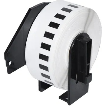 Makki съвместими етикети Brother DK-22214 - White Continuous Length Paper Tape 12mm x 30.48m, Black on White - MK-DK-22214 (MK-DK-22214)