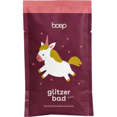 Boep Kids třpytivá koupel růžová 80 g