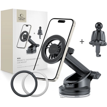 Tech-Protect Магнитна стойка за автомобил с MagSafe от Tech Protect N56 - Черна (5906302313211)