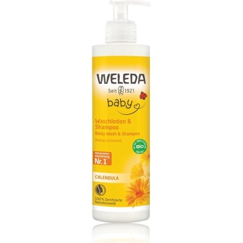 Weleda baby Měsíčkový mycí krém a šampon 400ml