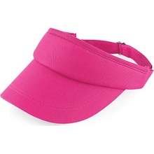 Beechfield Šilt Sports Visor Tmavo ružová