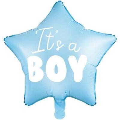 Party Deco Фолиев Балон Звезда с Надпис "It's a Boy (FB22P-001J)