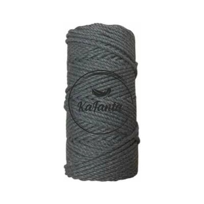 Bavlněná šňůra KaFanta Premium 3PLY 3mm - anthracite