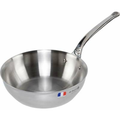De Buyer Affinity Sauté Pan Stainless Steel curved 24 cm