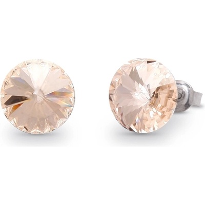 Rivoli růžové se Swarovski Elements Sweet Candy studs K1122SS47SL Silk