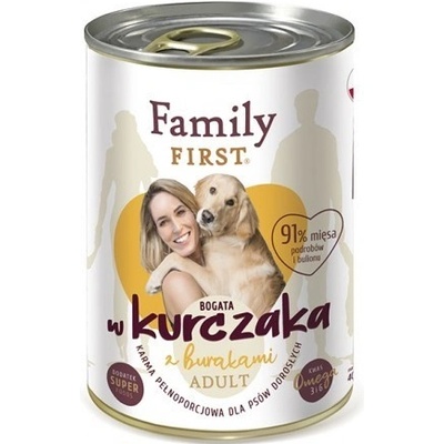 Family First Adult Chicken with beets 400 g