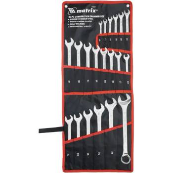 MTX Комплект комбинирани ключове, 6-32 мм, 20 бр. , CrV, полирани// MTX