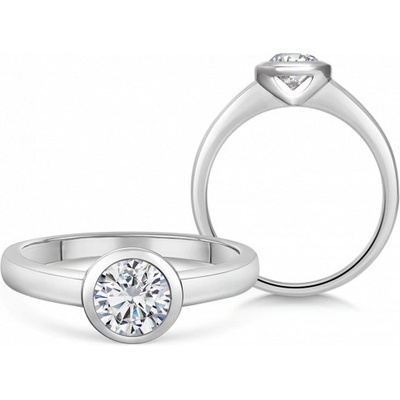 Sofia Diamonds zlatý zásnubní prsten s diamantem BDRB00160WG