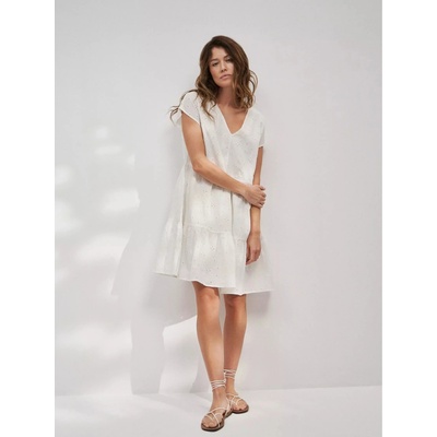 Moodo Дамска рокля бяла MOODO Moodo | Byal | ЖЕНИ | XS