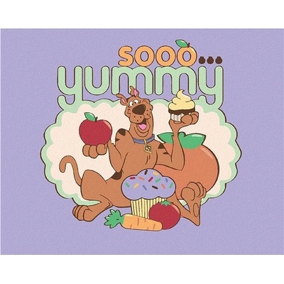 Zuty Scooby s muffinom Scooby Doo 40 x 50 cm plátno napnuté na rám 6063951