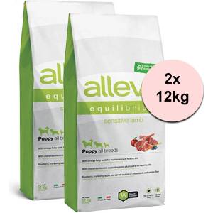 Alleva SP EQUILIBRIUM куче чувствителен агнец кученца всички породи 2 x 12 кг