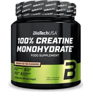 BioTechUSA 100% Creatine Monohydrate Powder | Flavored [300 грама] Студен чай праскова